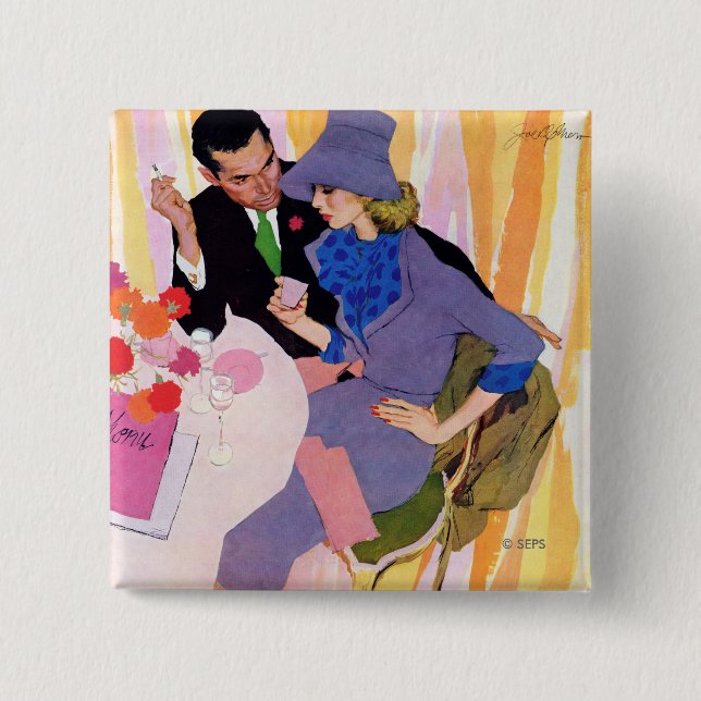 Marriage Is Not For Me 2 Inch Square Button (Front)