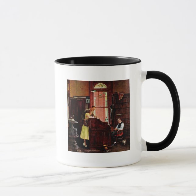 Marriage License by Norman Rockwell Mug (Right)