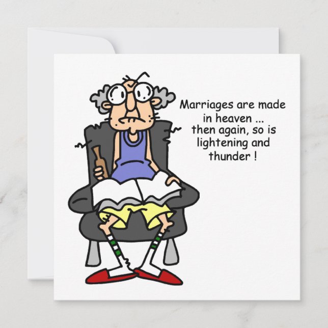 Marriage, Lightning, Thunder Humour (Front)