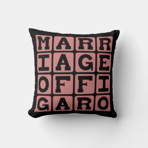 Marriage of Figaro, Mozart Opera Throw Pillow
