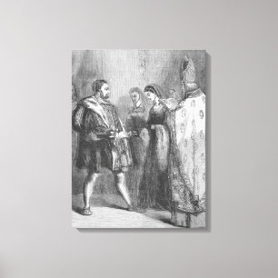 Marriage of Henry VIII and Catherine Parr Canvas Print