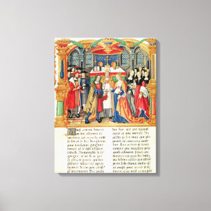 Marriage of Maria of Burgundy and Maximilian I Canvas Print