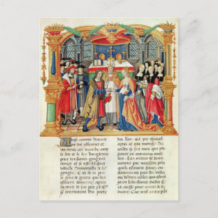 Marriage of Maria of Burgundy and Maximilian I Postcard