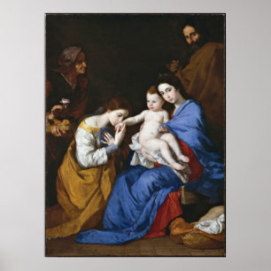 Marriage of St.Catherine by Jusepe de Ribera Poster