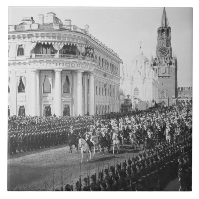 Marriage of Tsar Nicholas (1868-1918) to Alexandra Tile (Front)