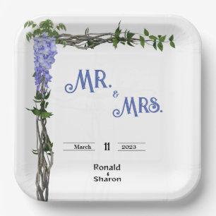 Marriage  paper plate