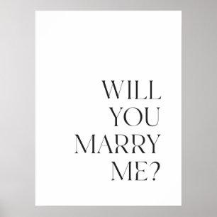 Marriage Proposal Sign Printable Downloadable