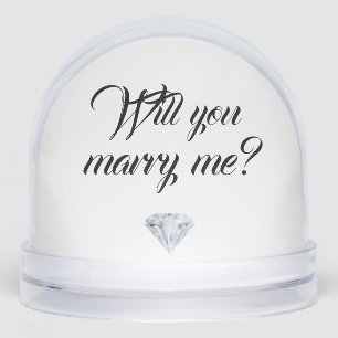 Marriage Proposal snow globe