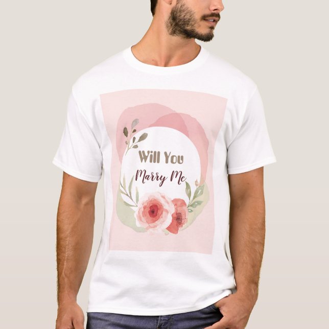 Marriage Proposal White, Pick T-Shirt (Front)
