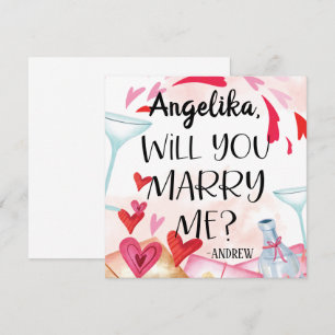 Marriage Proposal   Will You Marry Me? Custom Name