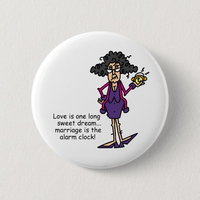 Marriage Rude Awakening 2 Inch Round Button (Front)