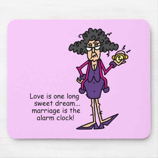 Marriage Rude Awakening Mouse Pad (Front)