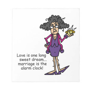 Marriage Rude Awakening Notepad