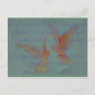 Marriage Vows Postcard