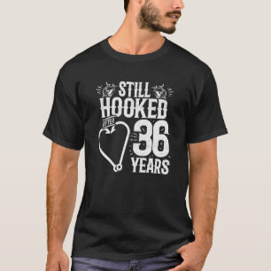 Married 36 Years - Fishing Couple - 36th Wedding A T-Shirt