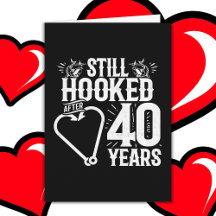 Married 40 Years Fishing Funny 40th Anniversary
