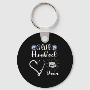 Married 5 Years - Fishing Couple - 5th Wedding Ann Keychain