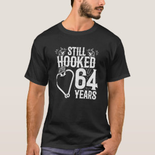 Married 64 Years - Fishing Couple - 64th Wedding A T-Shirt