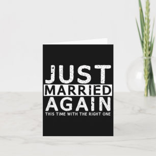Married Again 2nd Time Wedding Artwork Card