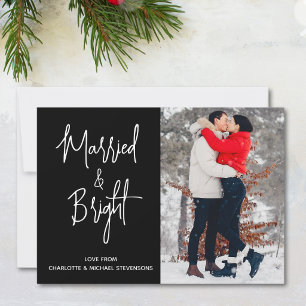 Married And Bright Photo Holiday Card