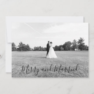 Married and Merry Christmas Card