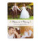 Married and Merry Holly Christmas Chevron Photo