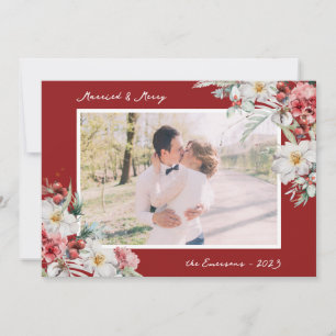 Married and Merry Photo Holiday Card