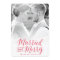 Married and Merry Red Holiday Photo Card