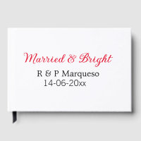 Married & bright add couple name wedding add date 