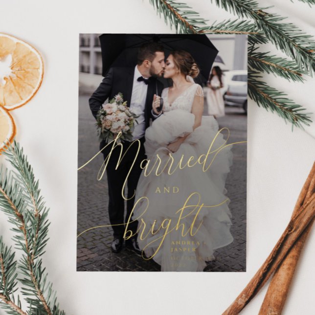 Married & Bright Holiday Wedding Announcement (Creator Uploaded)