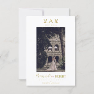 Married & Bright Initial Newlyweds Photo