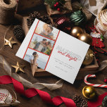 Married Bright Photo Newlywed Couple Christmas Holiday Card<br><div class="desc">Christmas holiday photo card for newlyweds featuring a three photo "Married and Bright" design. Customize the front of this holiday greeting card with your names, the year and three of your favourite photos from the year. (For best results, crop the photos to rectangles or use horizontal photos). The backside of...</div>