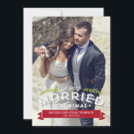 Married Christmas Holiday Photo Cards<br><div class="desc">Celebrate the season with this modern and stylish holiday card from Berry Berry Sweet. Visit WWW.BERRYBERRYSWEET.COM for more of our stylish holiday collections.</div>