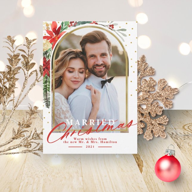 Married Christmas Holiday Wedding Announcement  (Creator Uploaded)