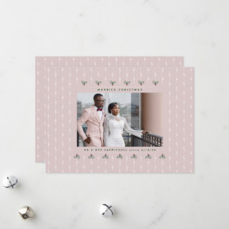 Married Christmas Photo Christmas Card Mr & Mrs