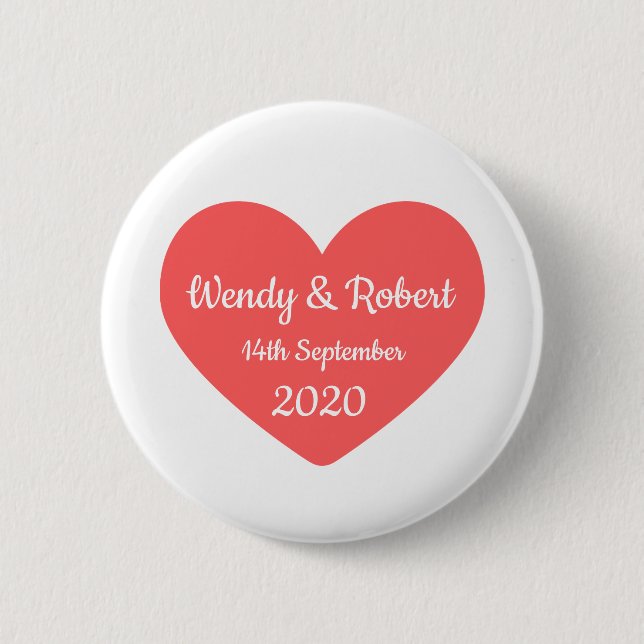 Married Couple 2 Inch Round Button (Front)