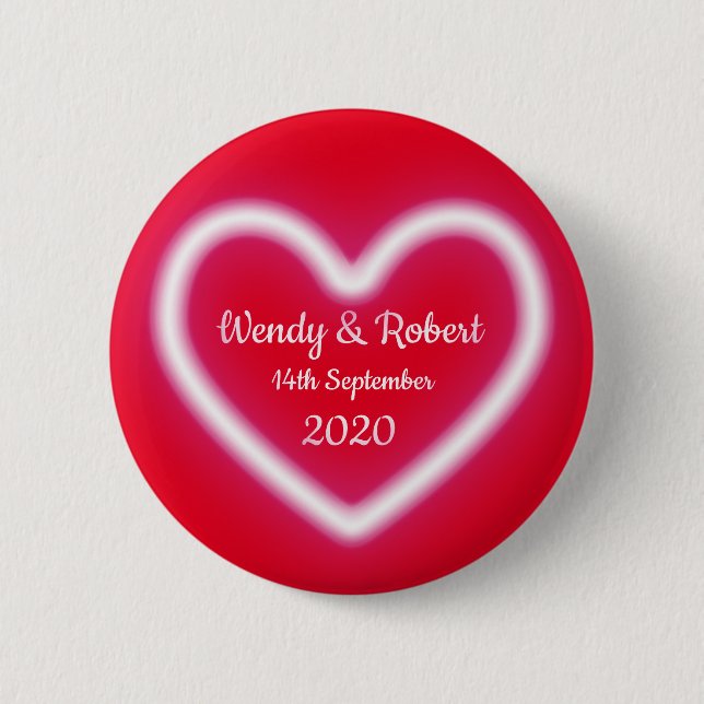 Married Couple 2 Inch Round Button (Front)