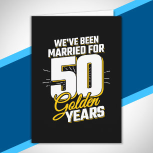 Married Couple 50 Years 50th Wedding Anniversary Card