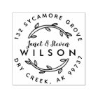 Married Couple Full Names Hand Drawn Wreath