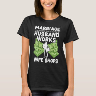 Married Couple Wedding Anniversary Funny Marriage T-Shirt
