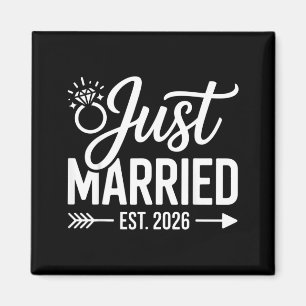 Married Est 2026 Wedding Wife Mr Mrs Bride Groom 8 Magnet