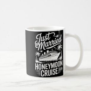 Married Honeymoon Cruise 2026 Tropical Bride Groom Coffee Mug
