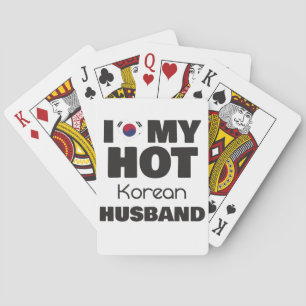 Married Hot Korea Man I Love My Hot Korean Husband Playing Cards