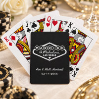 Married in Fabulous Las Vegas Black White
