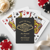 Married in Fabulous Las Vegas Gold Save the Date