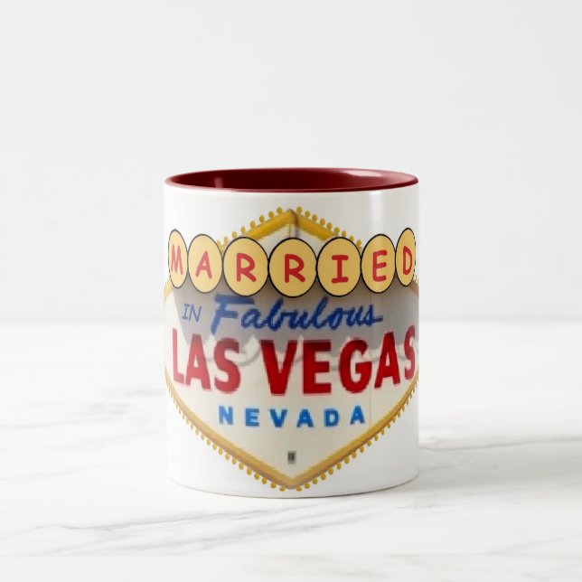 Married In Fabulous Las Vegas Mug (Center)