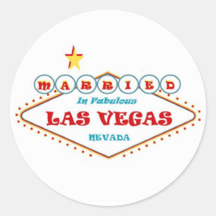 MARRIED In Fabulous Las Vegas Sticker