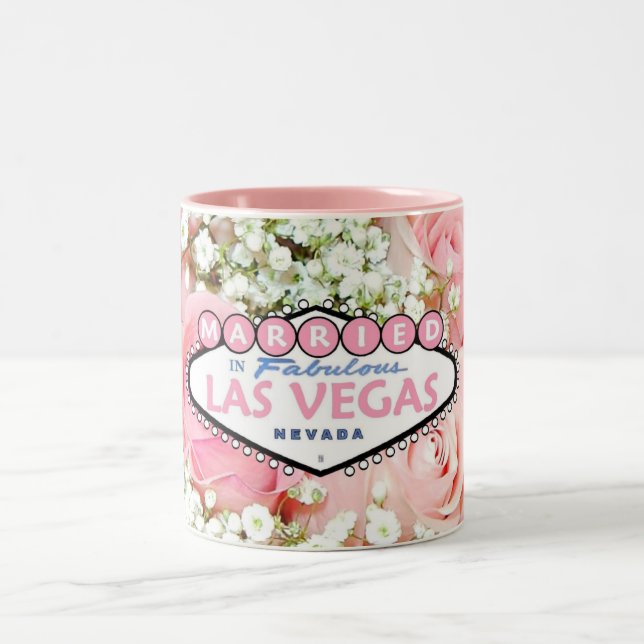 MARRIED In Fabulous Las Vegas Two Tone Mug (Center)