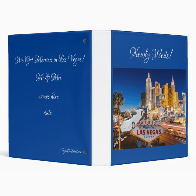 Married in Las Vegas Album Binder (Background)