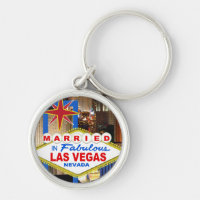Married In LAS VEGAS Key Chain
